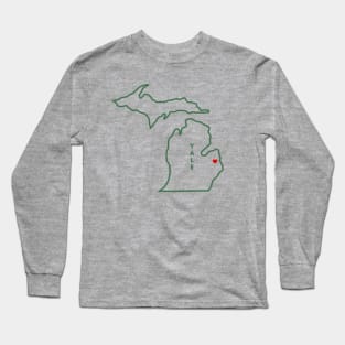 Yale MI Love (Dk Green) Long Sleeve T-Shirt